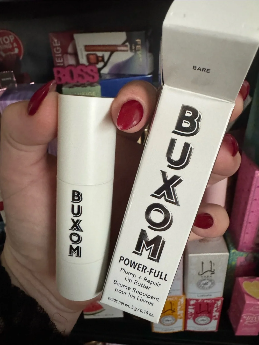Buxom plumping branded